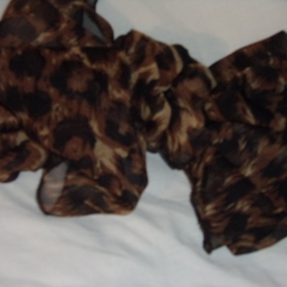 Large Leopard Bow with Barret Back-Made in France - Picture 1 of 2